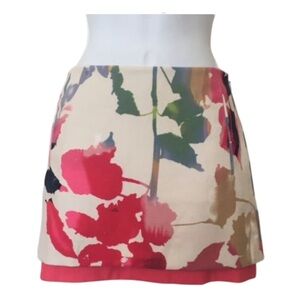 Diane Von Furstenberg Floral Print Mini Skirt